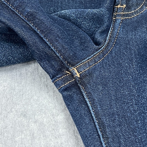 Express '70s Flare Mid Rise Jeans‎ Women's 6R Dark Blue Wash Denim Stretch Pant - Picture 12 of 16